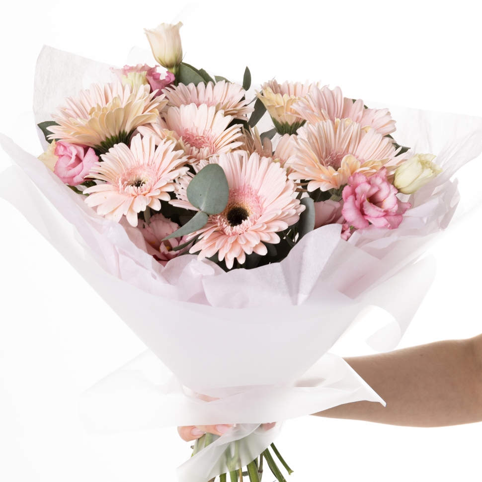 Весенний букет с герберами