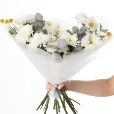 Букет из 9 хризантем 