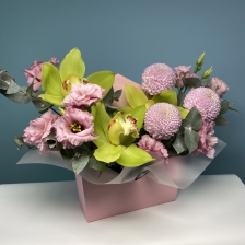 Композиция к 14 февраля "Розовый конверт"