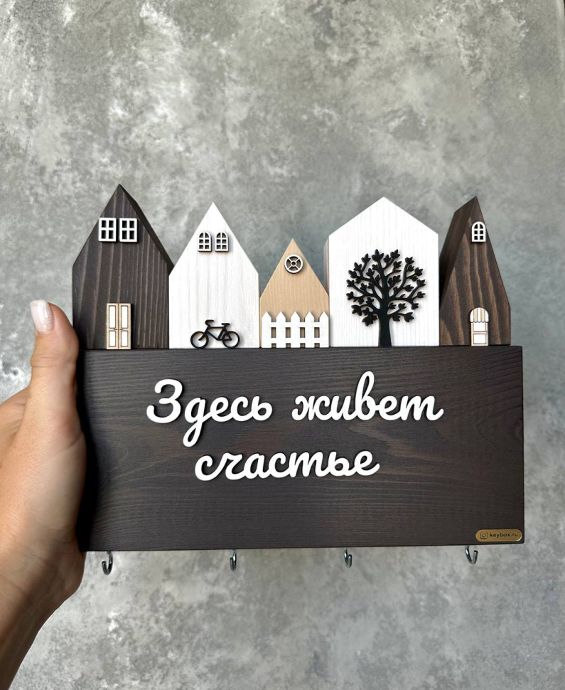 Ключница "Здесь живет счастье"