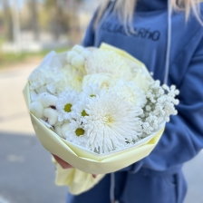 Букет с розой и гвоздикой