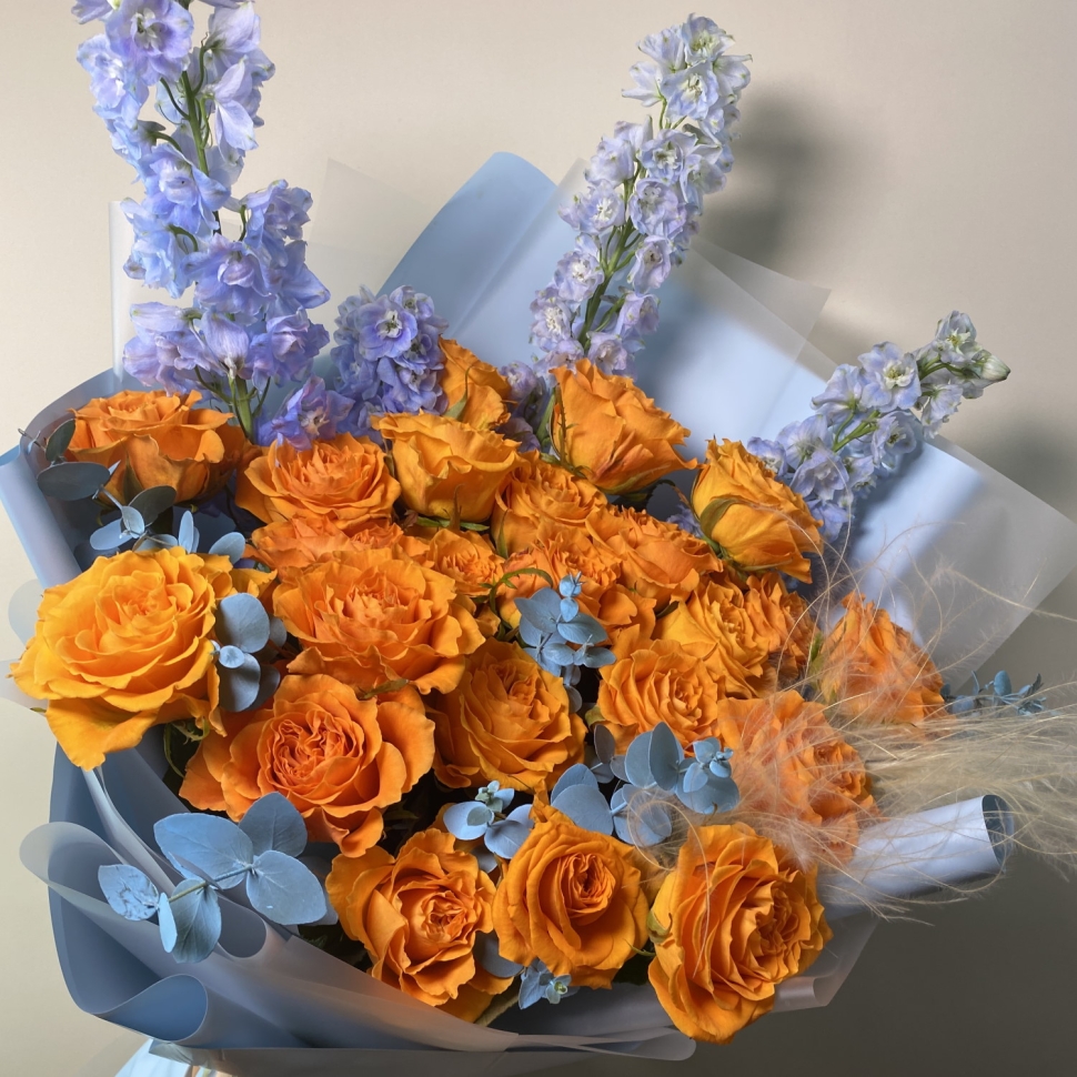 Букет к 14 февраля "Яркость"