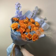 Букет к 14 февраля "Яркость"